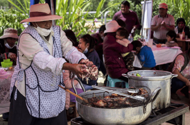 Chicharrón en la feria