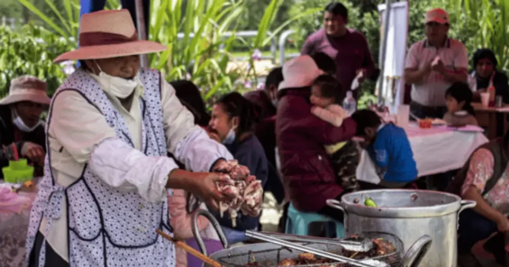 Chicharrón en la feria