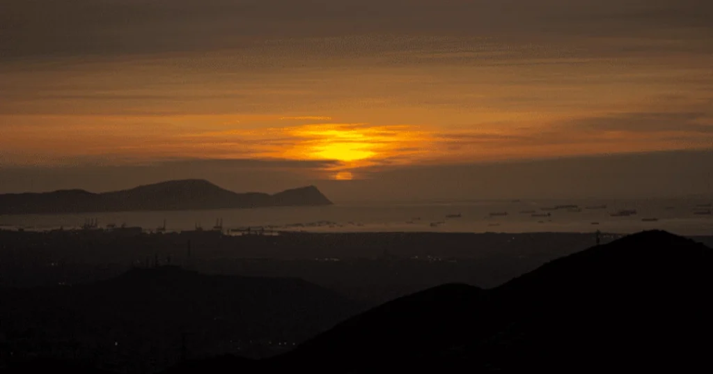 Puesta de sol desde el mirador